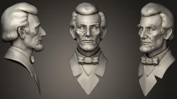 Бюсты и барельефы известных личностей Линкольн